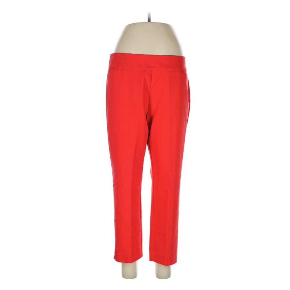 Investments Red Ponte Pants Size 10P